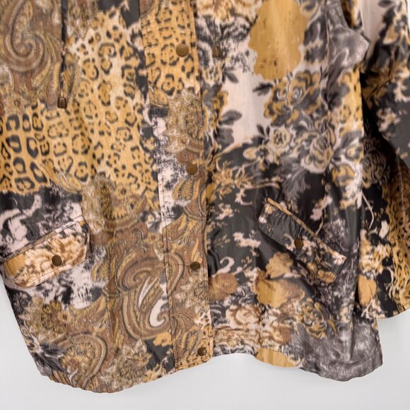 Sharon Young size XL Womens Multi-Pattern Jacket Polyester Blend - Picture 7 of 14